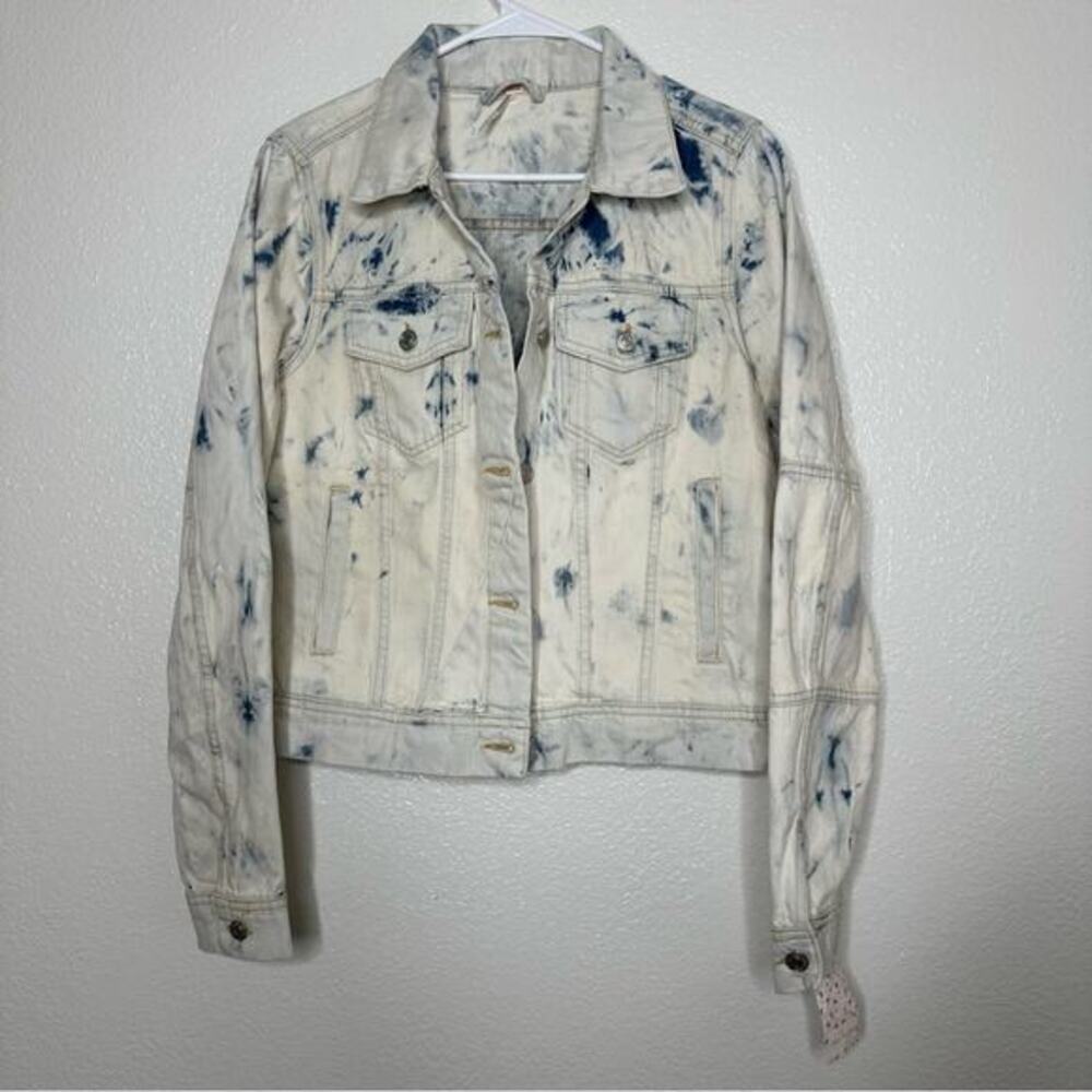 NWT Free People Jones Tie Dye Jean‎ Jacket Medium - Picture 6 of 6